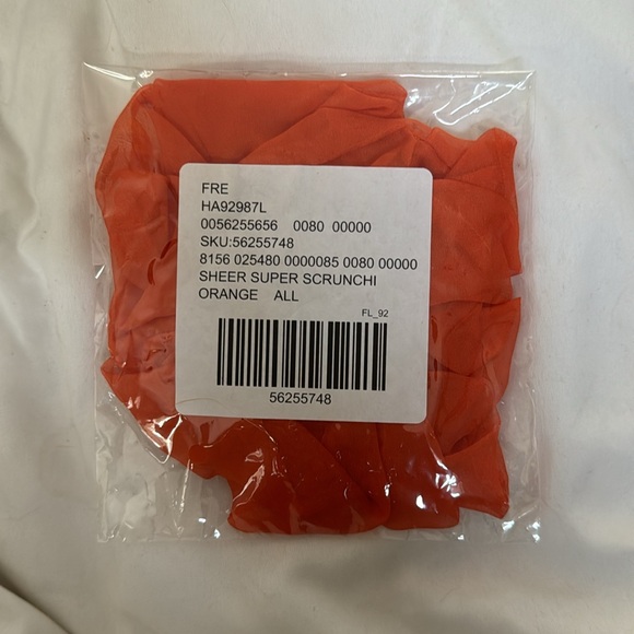 Free People Sheer Super Scrunchie - Orange - Picture 3 of 3